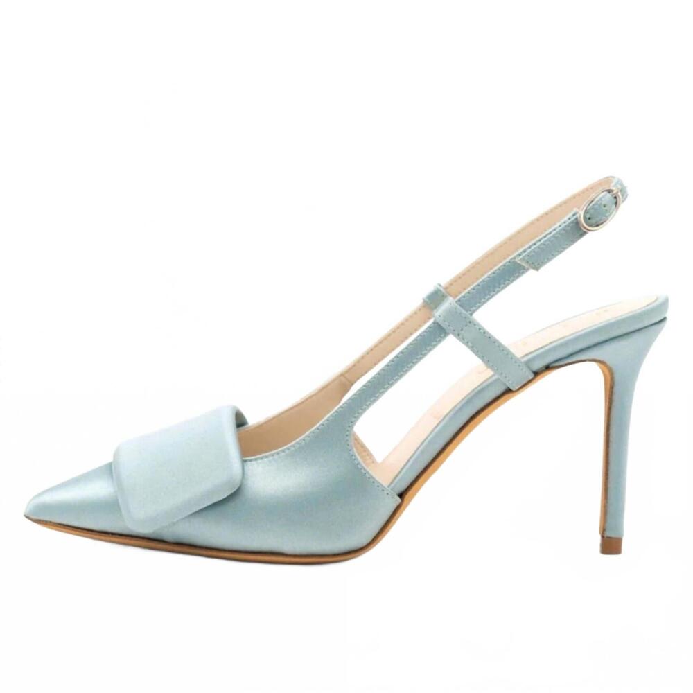 NEW SOMETHING BLEU women's halen slingback pumps in light blue